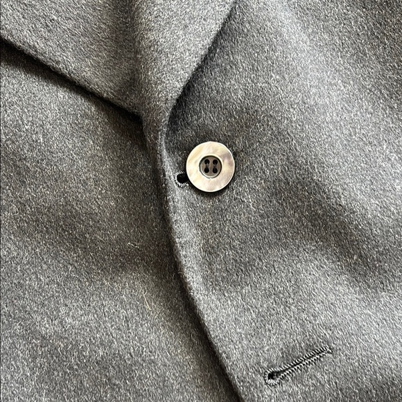 Ermenegildo Zenga 100% Cashmere Dark Grey/ Black Jacket - Picture 4 of 16